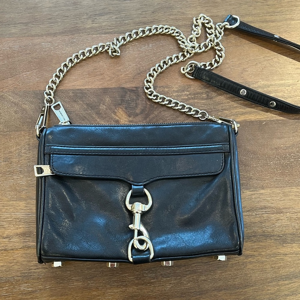 Rebecca Minkoff Mini M.A.C. Bag Black/Light Gold